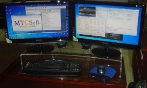 Peana para monitor de ordenador